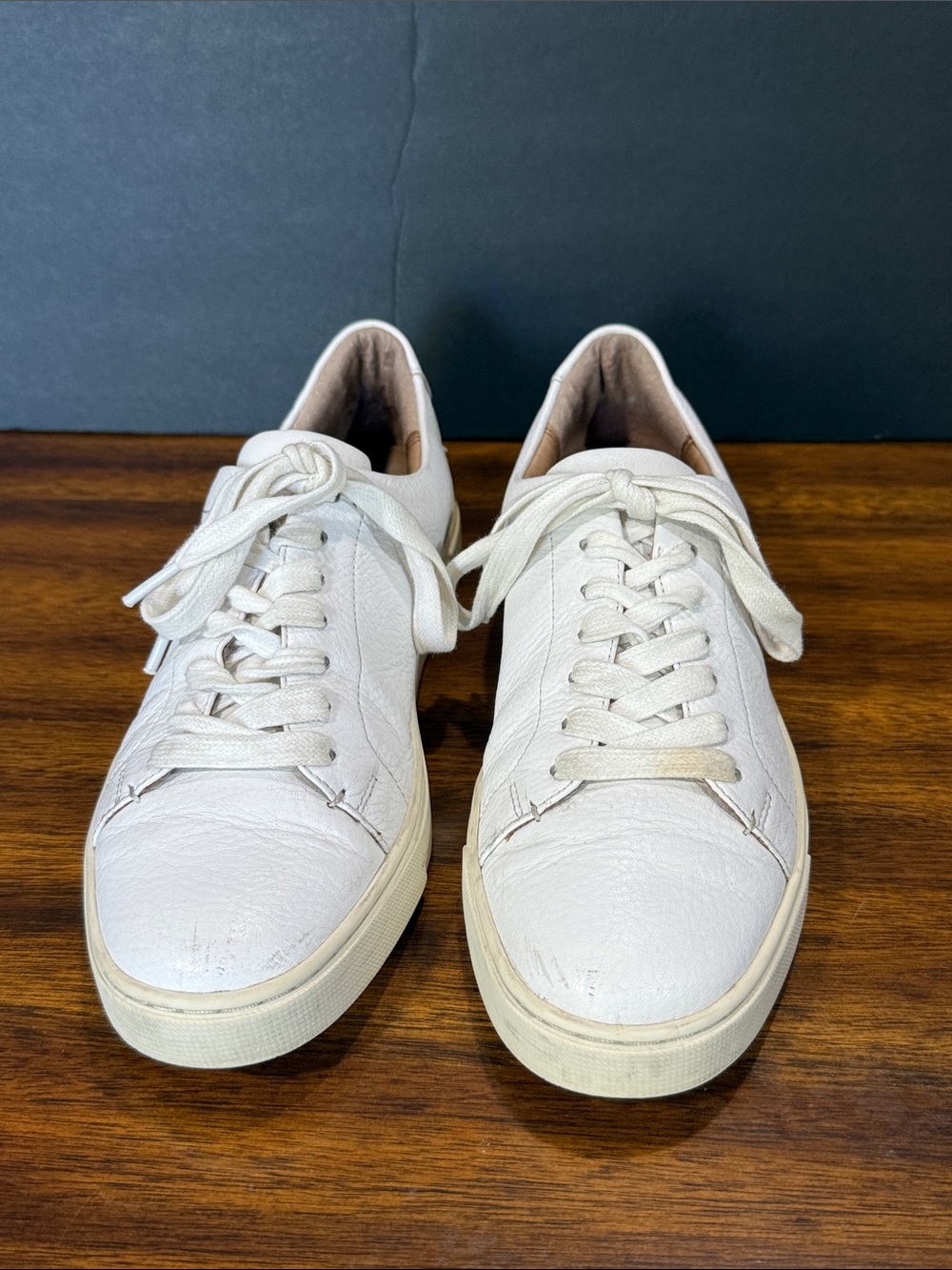 Frye Men's White Leather Lace-Up Sneakers
